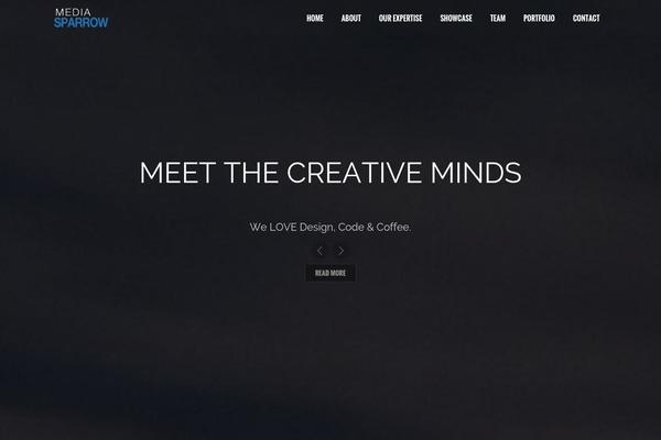 North theme site design template sample