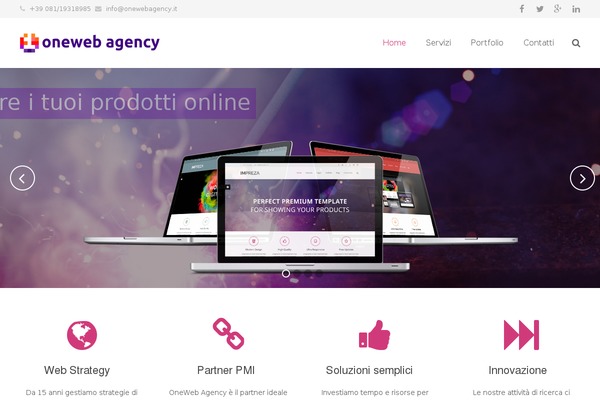Impreza theme site design template sample