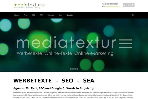 mediatextur.de site used Dante Child Theme