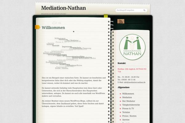 Diary theme site design template sample