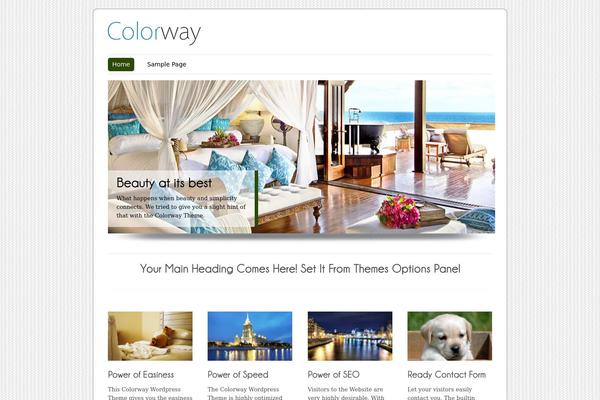 ColorWay theme site design template sample