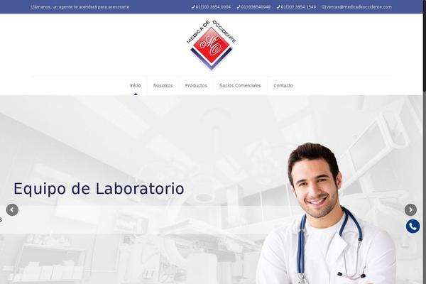 Medica theme site design template sample