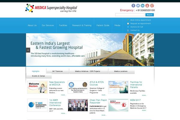 medicahospitals.in site used Medica