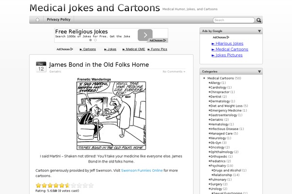 medical-jokes.com site used Iblog2