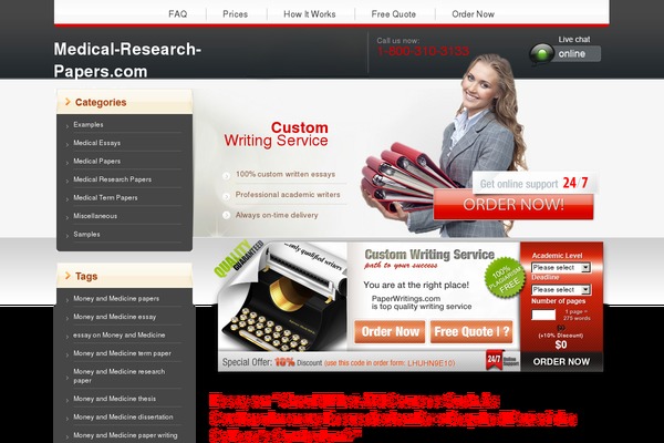 medical-research-papers.com site used Paperwritings