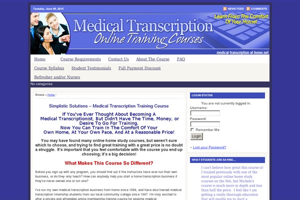 Medical theme site design template sample