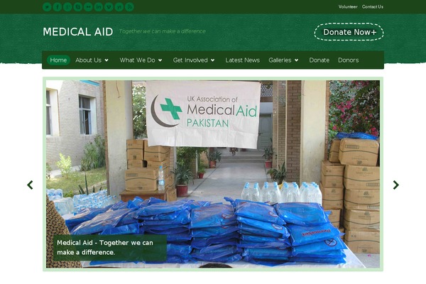 Relief theme site design template sample