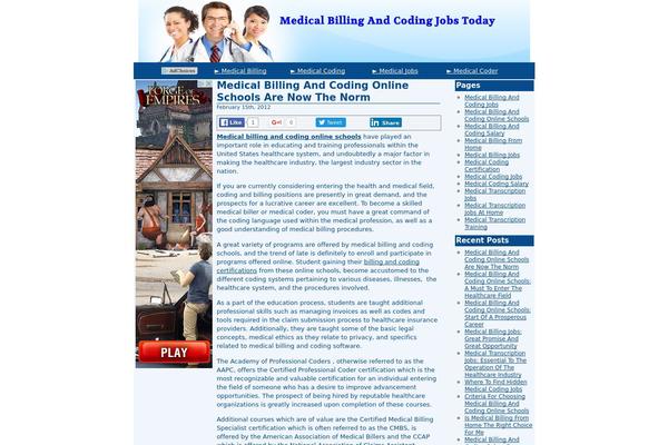 medicalbillingandcodingjobstoday.com site used Adsense100k