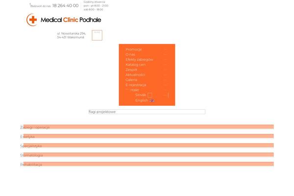 Medical-clinic theme site design template sample