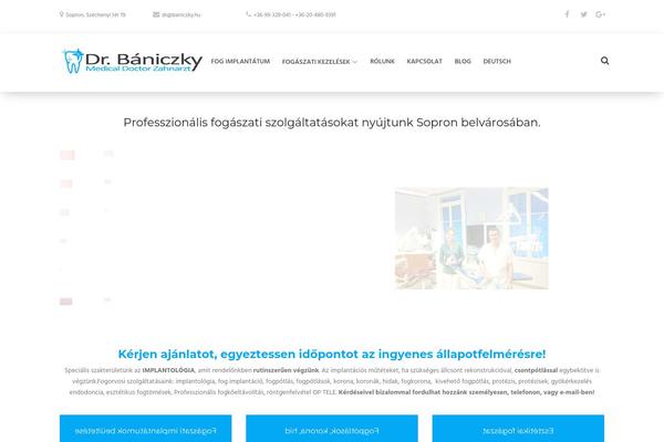 Dental-care theme site design template sample