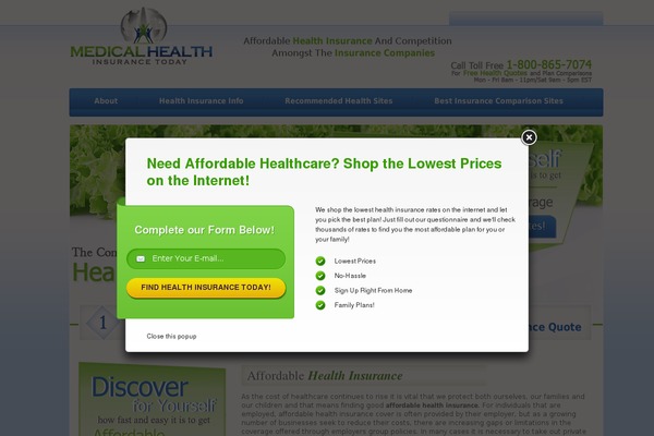 Medical theme site design template sample