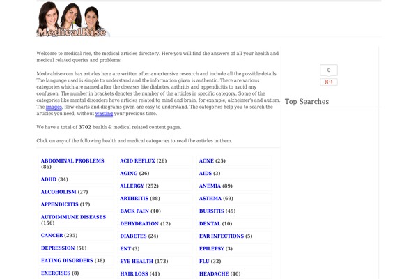 Medical theme site design template sample