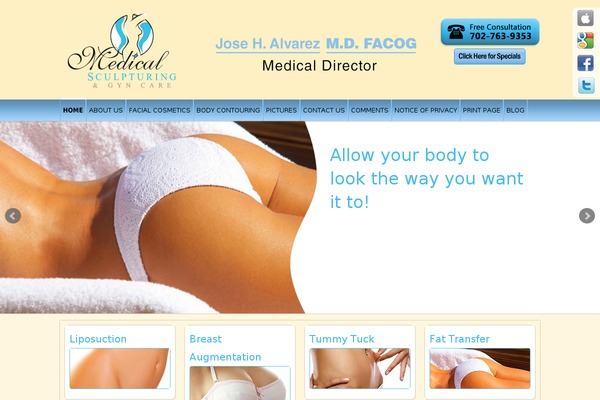 Medical theme site design template sample