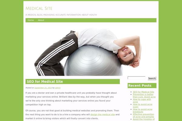 PersonalTrainer theme site design template sample