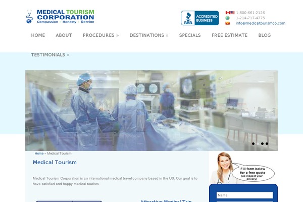 Medicare theme site design template sample