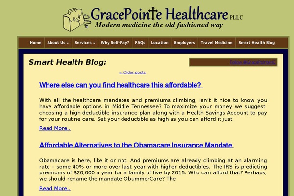 The Common Blog theme site design template sample