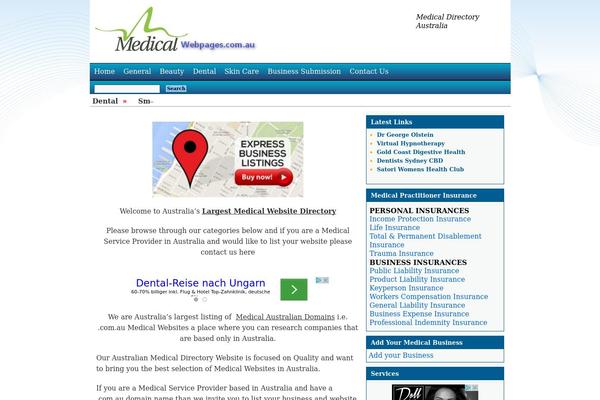 utility theme site design template sample