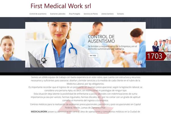 Medical Doctor theme site design template sample