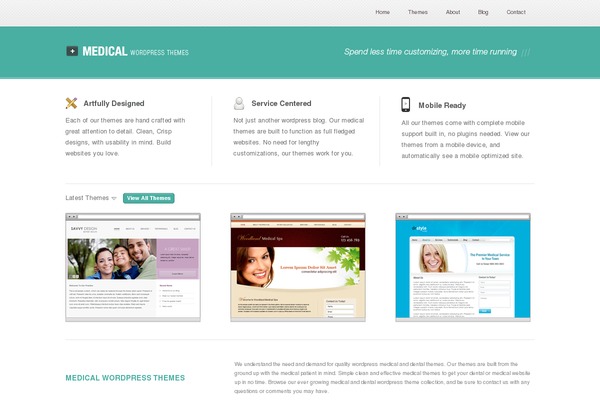 Single theme site design template sample
