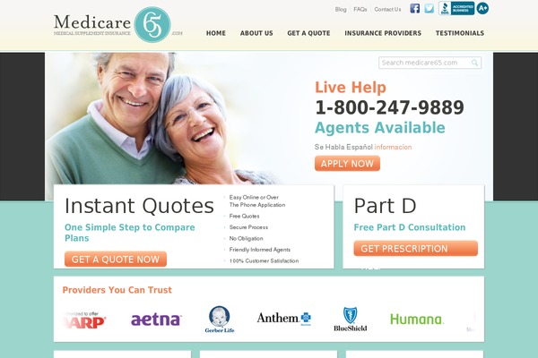 Medicare theme site design template sample