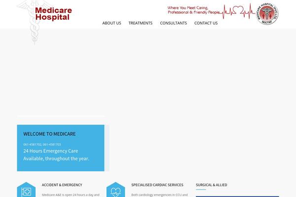 Medicenter-child theme site design template sample