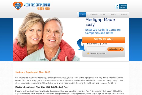 medigap theme websites examples