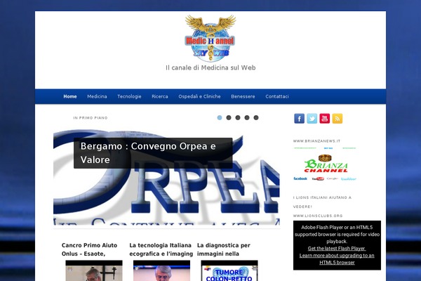 Med theme site design template sample