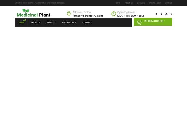 Site using Gardenhub-vc-addons plugin