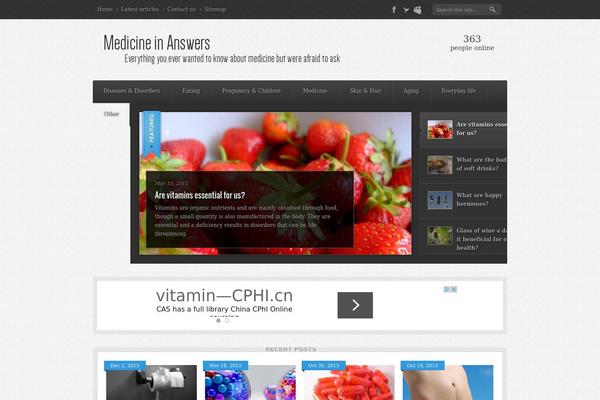 Maverick theme site design template sample