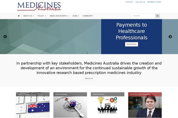 medicinesaustralia.com.au site used Marlin