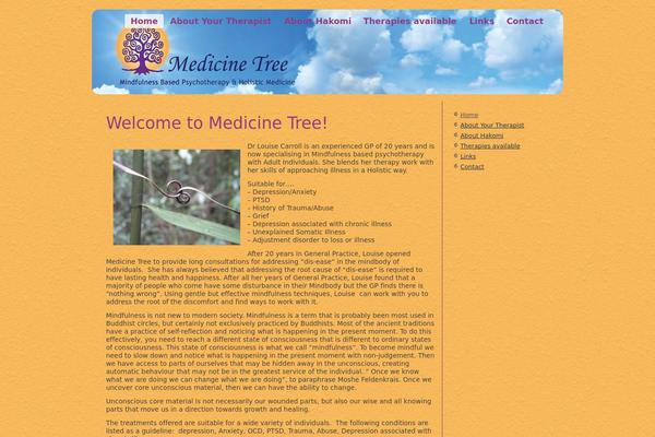 Mindfulness theme site design template sample