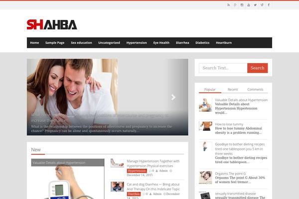 Shahbatheme theme site design template sample