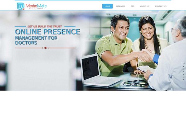 Medic theme site design template sample