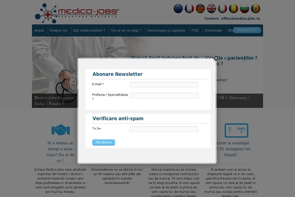 medico-jobs.ro site used Emc
