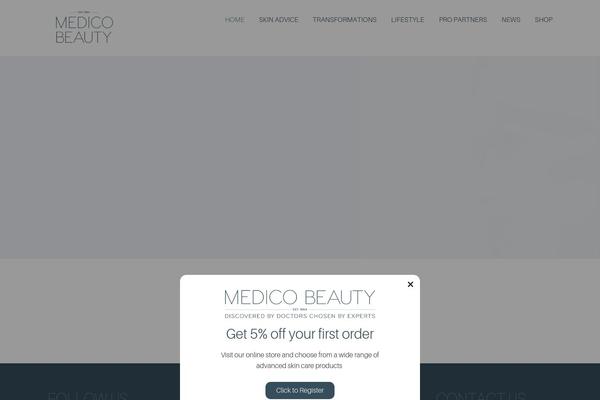 The Voux theme site design template sample