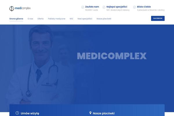 Mediz-child theme site design template sample