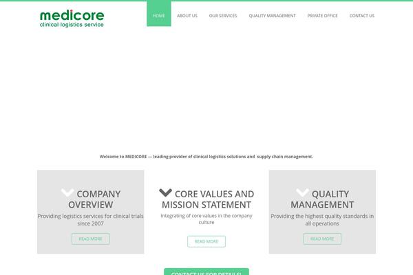 Medicom theme site design template sample