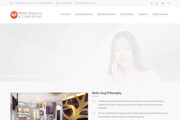 MediCenter theme site design template sample