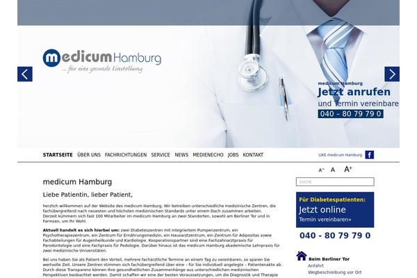 Medicum theme site design template sample