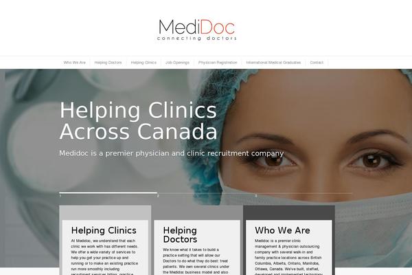 MediCenter theme site design template sample