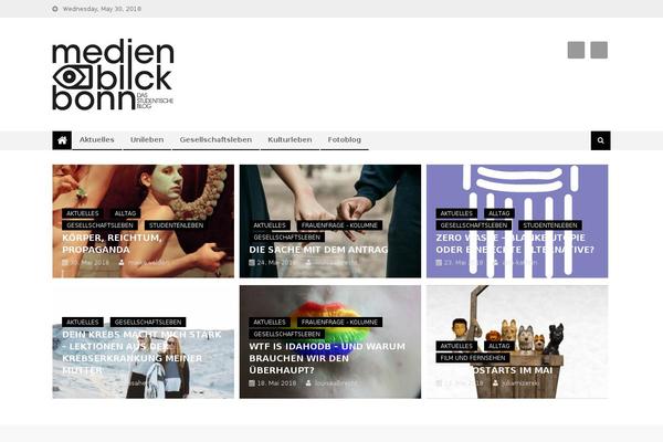 Editorial theme site design template sample