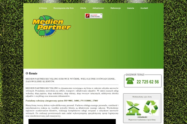 Eco Nature theme site design template sample