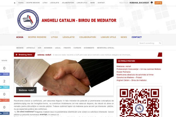 mediereprahova.com site used Legatus Theme