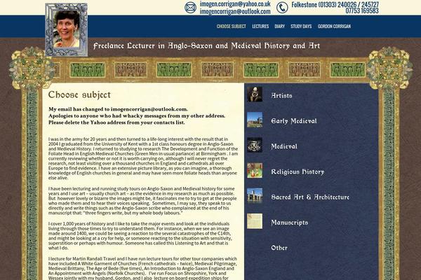 Imogen theme site design template sample