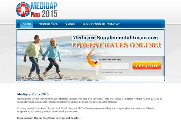 Medicare theme site design template sample