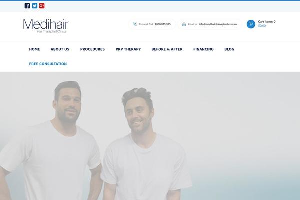medihairtransplant.com.au site used Medihair