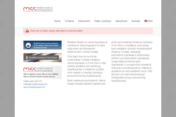medijskisavjet.me site used Ms