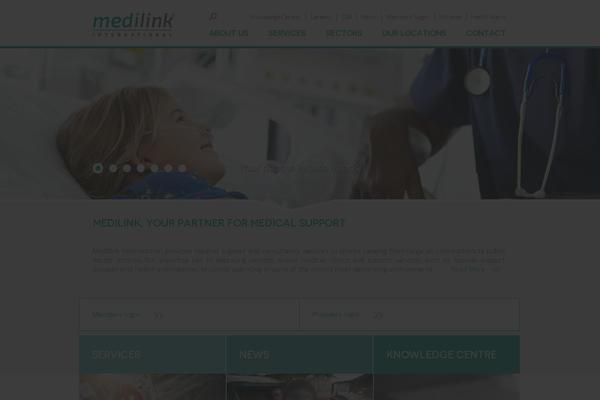 Medilink theme site design template sample
