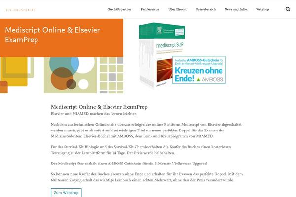 mediscript-online.de site used Elsevier