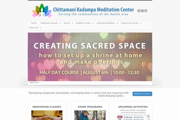 meditationinaustin.org site used Oxygen-is-not-a-theme